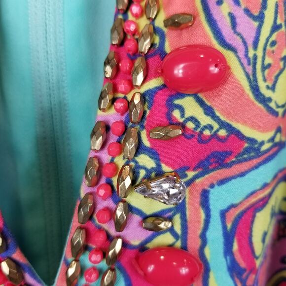 Lilly Pulitzer Lloyd Feeling Groovy Sleeveless Dress Size 4 - Picture 6 of 9
